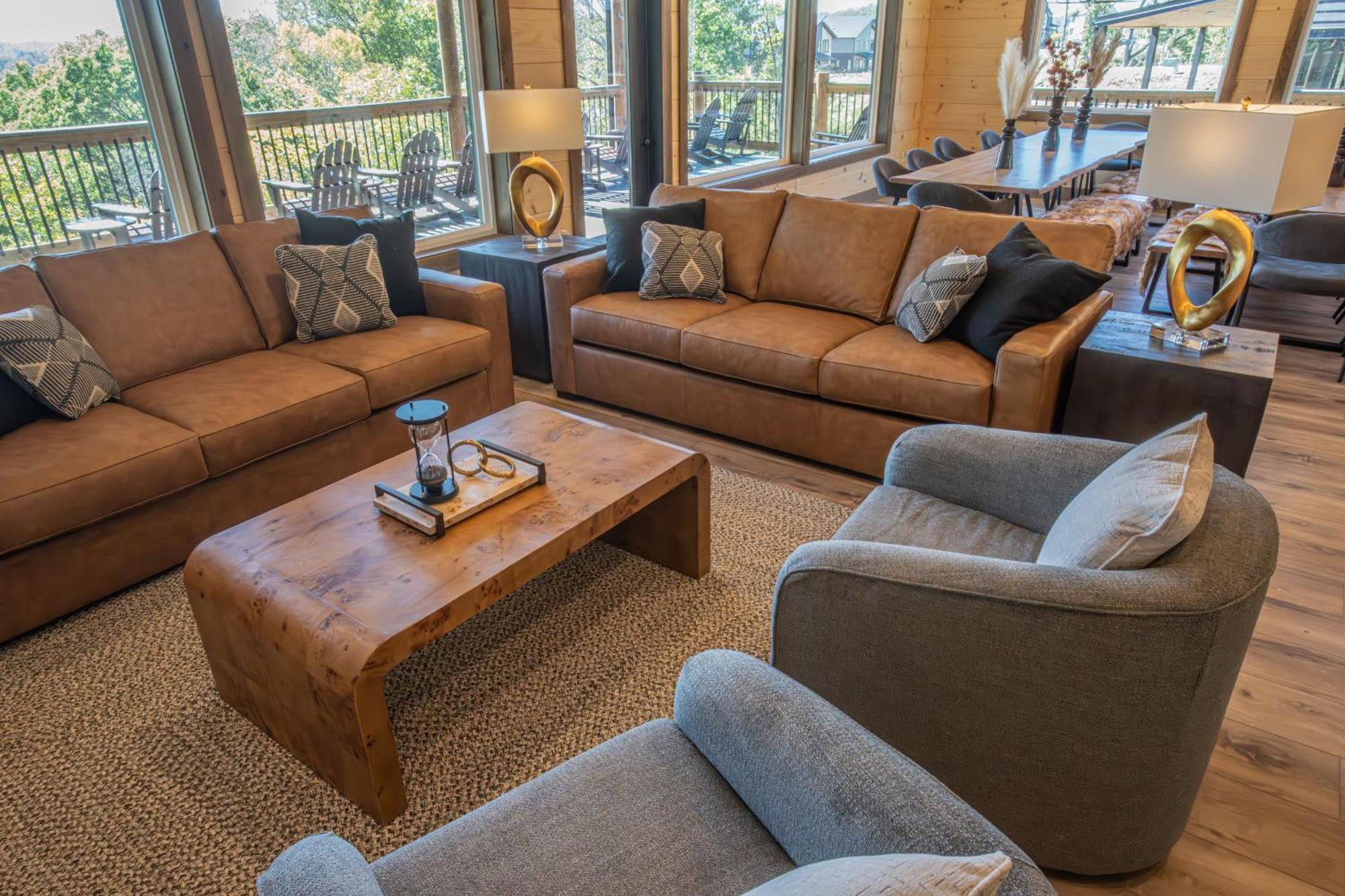 Luxury 12-Bedroom Cabin With Indoor Pool, Hot Tub & Movie Theater, Sleeps 36 Sevierville Exteriör bild